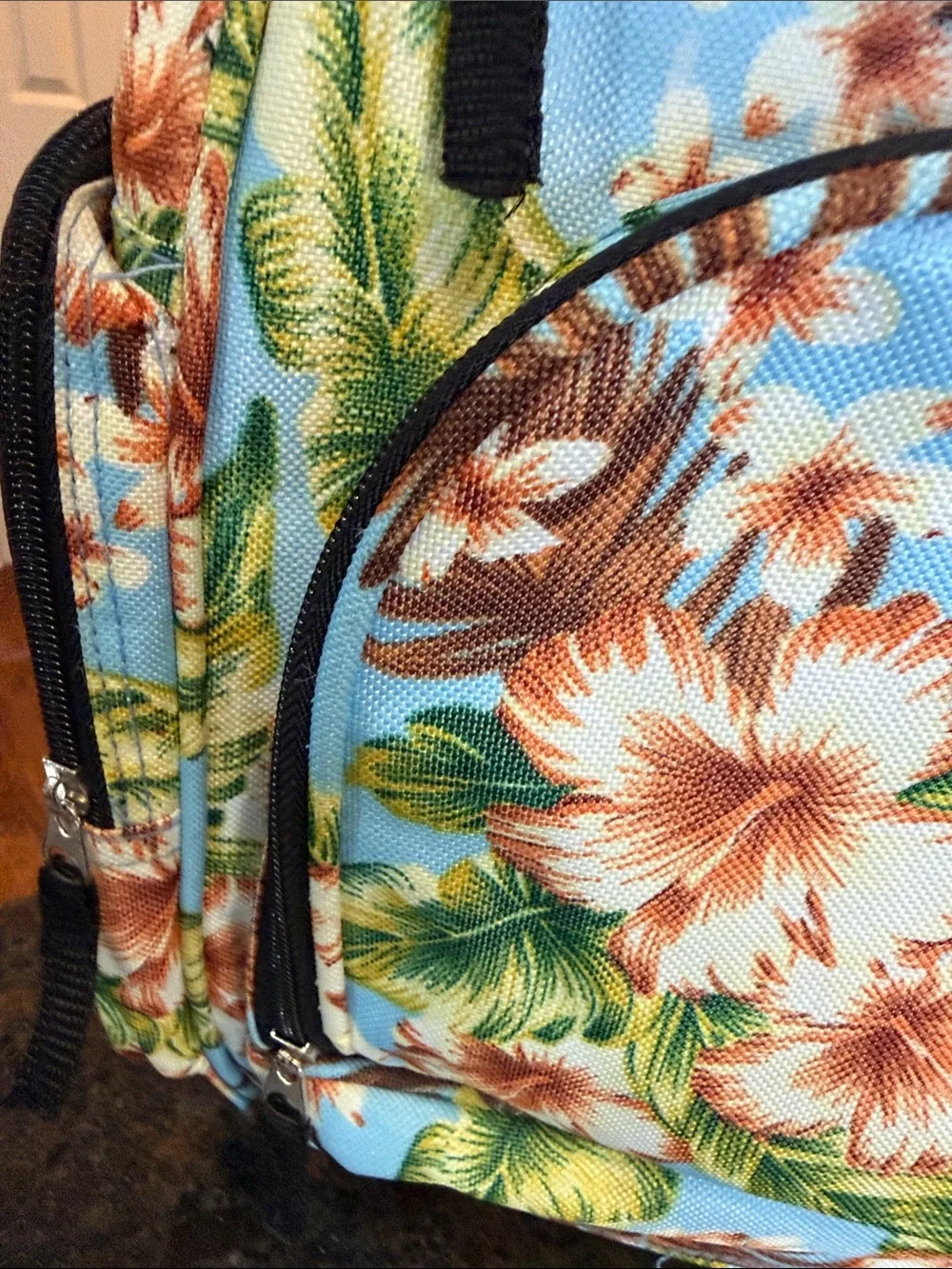 Men's Light Blue Tropical Backpack